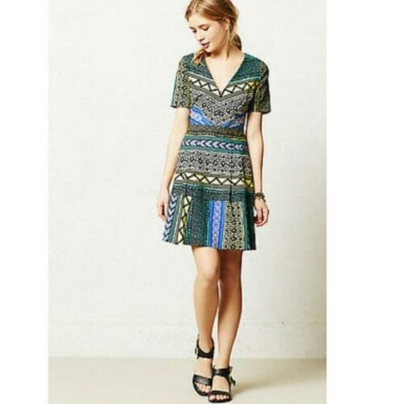 Plenty by Tracy Reese New Moon Aztec Dress / EUC / size 10 - Picture 2 of 4